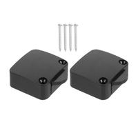 2 Pièces Interrupteur de Lampe Armoire 2a 250v Abs Cuivre Noir | Commande Marche Arrêt pour Lampe et Appareils, Installation Simple, Cordelette et Vis, Usage Placard