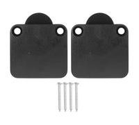 2 Pièces Interrupteur de Porte Armoire 2a 250v Noir | ABS et Cuivre, pour Éclairage de Placard et Armoire, Installation Simple, Boucle et Vis