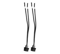 2 Pièces Interrupteur Rotatif Noir Unipolaire Manuel pour Plafonnier et | Base Filetée Métallique, Corps Plastique Compact, Finition Métallisée, Adapté aux Boîtes de Plafond et Douilles E14