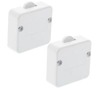 2 Pièces Interrupteur Tactile D'armoire 2a 250v en Plastique | Commande D'éclairage, Installation Facile, Ouverture et Fermeture Automatiques, Cache Extérieur, Usage Hôtelier