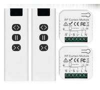 2 Pièces Interrupteur Volet Roulant Avec Télécommande, Module Sans Fil, Commande Pour Volets Roulants Stores Et Stores Bannes