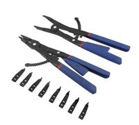 2 Pièces Jeu Pinces à Circlips | Conception Longue Portée 400 Mm, Kit Pinces pour Circlips, Robuste, Automobile, Garage, Atelier, Mécaniciens, Bricoleurs