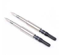 2 PIÈCES Jinhao 10 Stylo-plume Iridium en acier inoxydable avec section de plume extra-fine et fine pour remplacement avec convertisseur d’encre de 5,5 mm de diamètre