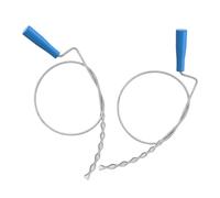 2 Pièces Kit de Débouchage D’évier à Griffe, Acier et Abs, Argenté | Griffe de Nettoyage, Outil de Ramassage à Griffes, pour Drains et Canalisations, Usage Domestique