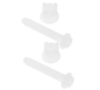 2 Pièces Kit de Fixation, Vis Pom Blanches Écrous, Réparation | Réduit le Jeu des Sièges Anciens, Remplacement Rapide pour Salle de Bains, Adapté aux Plombiers et Maintenance Domestique