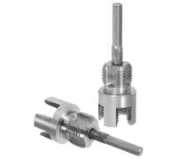 2 Pièces Kit Outil de Filetage 4/6' Portable et Léger | Compatible Perceuse Électrique, pour Plomberie et Réparations, Adapté aux Bricoleurs et Plombiers Professionnels