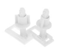 2 Pièces Kit Vis Plastique pour Abattant Wc Chevilles Expansibles | Fixation, Montage Rapide, Pièces en PP et Caoutchouc, pour Sièges de Toilettes Standard, Réparation Sanitaire