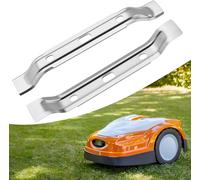 2 Pièces Lames Tondeuse à Gazon 20cm,Lame Tondeuse Robot Tondeuse Compatible avec Stihl Robot compatibles avec Stihl Molly Robot Imow RMI 422, 422p, 422pc - Couteau de remplacement pour Viking WI 422