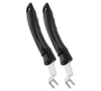 2 Pièces Lève-plateau de Barbecue, Poignée Bakélite Noire Amovible | Isolation Thermique, Prise Sûre pour Plaques Chaudes, Compatible Cendriers et Charbon, Usage Jardin