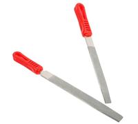 2 Pièces Lime Plate à Manche Plastique pour Ébavurage | Abrasif Émeri, Prise Confortable, Outil Manuel Compact pour Projets Professionnels, Travail du Bois et Façonnage des Bords