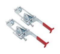 2 pièces Loquet à Bascule Robuste M8x56mm, Capacité 990kg, poignée | Fer Galvanisé Argenté, Tension Réglable, Anticorrosion et Étanche, pour Caisses Marines, Rayonnages, Coffres