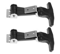 2 Pièces Loquet de Boîte à Outils à Poignée en T | Poignée Caoutchouc, Corps Anticorrosion, Absorption des Vibrations, pour Capot de Machine et Chariot