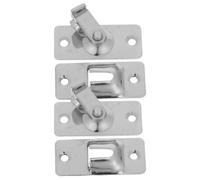 2 Pièces Loquet de Porte Coulissante à 90 Degrés, Acier Inoxydable | Verrouillage Discret, Mécanisme à Clapet, Usage Intérieur pour Études, Finition Moderne, Résistance à L’usure