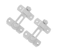 2 Pièces Loquet de Porte en Acier Inoxydable Blanc, Verrou Robuste | Résistant à Rouille, Installation Ferme et Simple, pour Porte, Clôture et Cage, Format Compact Pratique