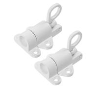 2 Pièces Loquet de Porte, Verrou Automatique à Ressort | Sécurité Renforcée, Anneau à Tirage Rapide, Usage sur Fenêtres Coulissantes et Portes D’armoire