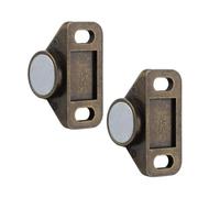 2 Pièces Loquet Magnétique pour Armoire en Alliage de Zinc | Porte et Tiroirs, Usage la Cuisine ou Chambre, Aimant Puissant, Maintien Fermé Discret
