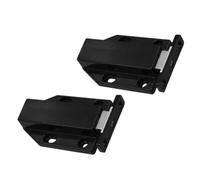2 Pièces Loquet Magnétique Tactile en Acier Inoxydable Noir | Ouverture par Pression et Poussée, sans Poignée, pour Cave à Vin et Bibliothèque, Robuste