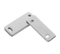 2 Pièces Loquet Magnétique Ultra Fin, la Cuisine, Argenté | Installation Facile, Format Compact, Alliage de Zinc, Force Magnétique, pour Maisons Modernes et Sécurité Domestique
