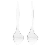 2 Pièces Louche à Soupe à Sauce PC Transparente à Long Manche | Surface Lisse, Dosage Précis, Usage Professionnel Cuisine, pour Restaurants Rapides et Service Soigné
