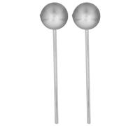 2 Pièces Louche Cuillère en Acier Inoxydable à Long Manche | Mini Format Précis, Usage la Cuisine Domestique, Finition Argenté Moderne, Outil Polyvalent pour Servir