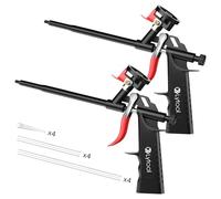 2 Pièces Lytool Pistolet Mousse Polyurethane Sans Nettoyage Tout Métal | Professionnel pour Calfeutrage Etanchéité Remplissage, Pistolets à Mousse Expansive-PU Pas Besoin de Nettoyant