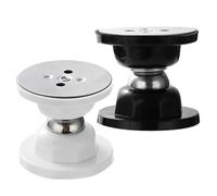 2 Pièces Magnétique Arrêt De Porte - Porte En Acier Inoxydable Bouchon - Support De Porte Butée De Porte - Bloc Porte Aimanté - Vous N'avez Pas Besoin De Percer
