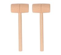 2 pièces maillet en bois marteau à joint encastré maillet en bois polyvalent pour les usines installation de meubles sculpture fruits de mer fissuration matériau en bois haute (Taille moyenne)