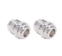 2 Pièces Mâle Billette AN8 6061 T6 Aluminium Oy 8AN Filetage soudé dans le Raccord Bonde Pièces du Système de Carburant Mâle Billet Aluminum Oy Mâle Billet AN8 Aluminium Oy Mâle Billet