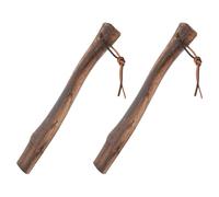 2 Pièces Manche de Remplacement en Bois, Prise Confortable, Brun Café | Surface Lisse Bien Polie, Installation Rapide, Solution pour Artisans du Bois, Jardiniers, Chasse et Bushcraft