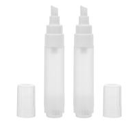 2 Pièces Marqueur de Peinture 8mm à Pointe Plate Vide Rechargeable | Réutilisable, Écriture Fluide et Précise, pour Bois, Métal et Plastique, Usage Industriel et Bricolage