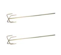 2 Pièces Mélangeur de Peinture Professionnel pour Perceuse, Acier | Ciment et Revêtements, Haute Dureté et Résistance à L’usure, Usage Chantier ou Maison, Or