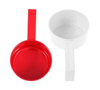 2 pièces Mesurette en Acier Inoxydable 12,5x6,5x3,5cm | Manche Ergonomique, Crochet Suspendu, Rangement Compact, Finition Métallique Élégante, Cuisine, Pâtisserie ou Buanderie