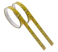 2 Pièces Mètre Ruban Adhésif Jaune en Acier pour Machine et Établi | Mesure Auto-adhésive, Lecture Claire, Impression Nette, Format en Rouleau Peu Encombrant