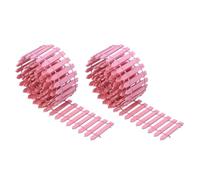 2 Pièces Mini Clôture en Bois et Fer Rose, 1m, Décor DIY | Souple et Facile à Décorer, Texture Unique, pour Jardin Féerique, Micro-paysage, Garçon et Filles