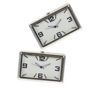 2 Pièces Mini Horloge Adhésive pour Tableau de Bord Voiture Camion
