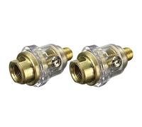2 Pièces Mini Lubrificateur en Ligne 1/4 pour Outils Pneumatiques