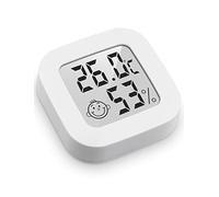 2 pièces - Mini Thermomètre Hygromètre Intérieur Digital à Haute Précision, Moniteur de Température et Humidimètre, Thermo Hygromètre Indicateur du Niveau de Confort