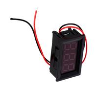 2 Pièces Mini Voltmètre Numérique Continu LED 3 Chiffres 3,5 V à