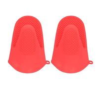 2 Pièces Mitaines de Four Mini Mitaines épaissies en Silicone, épaissir Résistant à la Chaleur, Gants de Cuisson Résistants au Pincement Anti-brûlure Manique pour Cuisine Cuisson