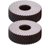 2 Pièces Molette de Moletage Diagonale Outil de Rechange, en Acier | Pas 1,2mm, Filetage Bidirectionnel, Texture Nette, pour Axes Métalliques et Entretien