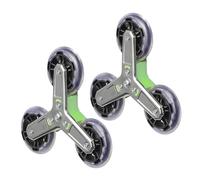 2 pièces monte-escaliers roue en acier Triangle conceptions roulettes roue chariot d ' épicerie ensemble pour accessoires de panier accessoires d ' achat