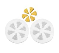 2 Pièces Moule à Gâteau au Fromage en Silicone, Petit Modèle DIY | Facile à Nettoyer, Forme Fromage, Usage Maison et Pâtisserie Professionnelle, pour Chocolat et Desserts