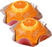 2 pièces Moule à gâteau créatif en forme d'étoile, Moule à pain antiadhésif rose-doré, Moules à gelée pour pudding