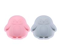 2 Pièces Moule à Pâtisserie en Silicone Forme Pingouin | Nettoyage Simple, Compatible Micro-ondes, Usage Polyvalent, pour Gâteaux et Desserts, Lot de Deux Pièces Couleur Aléatoire