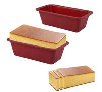 2 Pièces Moule Cake Silicone Rectangulaire 15.5x8.5x4.5cm | Moule à Cake Silicone Petit Moule a Cake à Revêtement Antiadhési pour le Pain,les Toasts,les Snacks et Bien Plus Encore