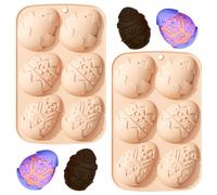 2 pièces, moule en silicone pour chocolat de Pâques, forme d'œuf, pour réaliser des chocolats faits maison