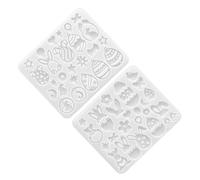 2 Pièces Moules en Silicone Lapin et Œuf de Pâques pour Bijoux DIY | Résine Époxy, Créations Festives et Détaillées, pour Pendentifs et Boucles D’oreilles, Usage Adulte et Garçon et Filles