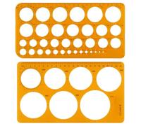2 Pièces Normographe Géographie,Gabarit Cercle et Géométrique,Trace Cercle | Normographe pour Croquis et Schémas,pour école,Studio Artistique ou Dessin et Dessin Personnel