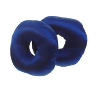 2 Pièces Oreiller de Récupération pour Piercing D’oreille Donut | Tissu Satiné, Garnissage Pp Coton, pour Dormir Côté, Forme Anneau, Surface Douce