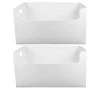 2 Pièces Organisateur de Documents de Bureau, à Poignées Doubles | Rangement Compact pour Petits Espaces, Protège Vos Objets, Usage Maison ou Bureau, Style Simple et Moderne
